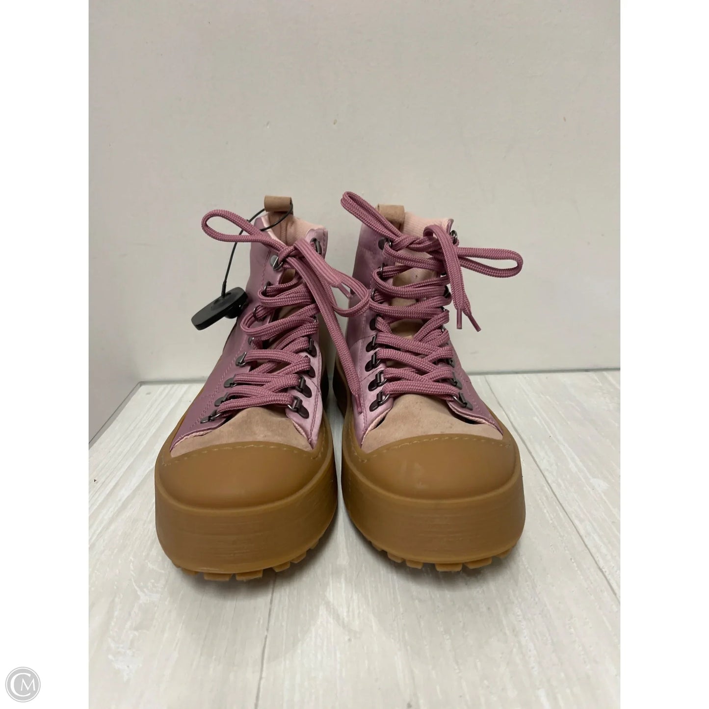 Boots Ankle Flats By Maeve In Brown & Purple, Size: 7.5