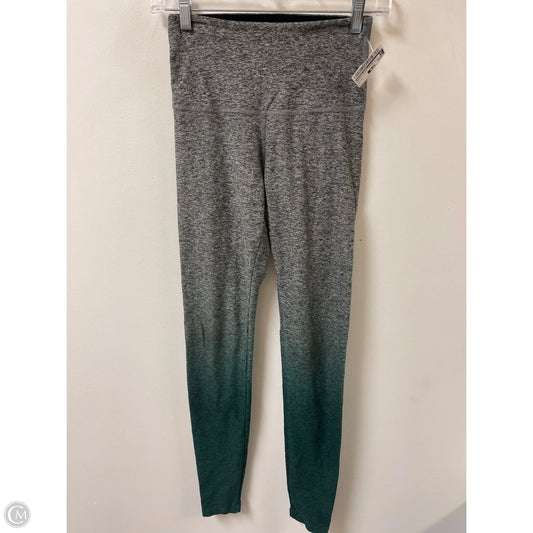 Athletic Leggings By Beyond Yoga In Green & Grey, Size: S