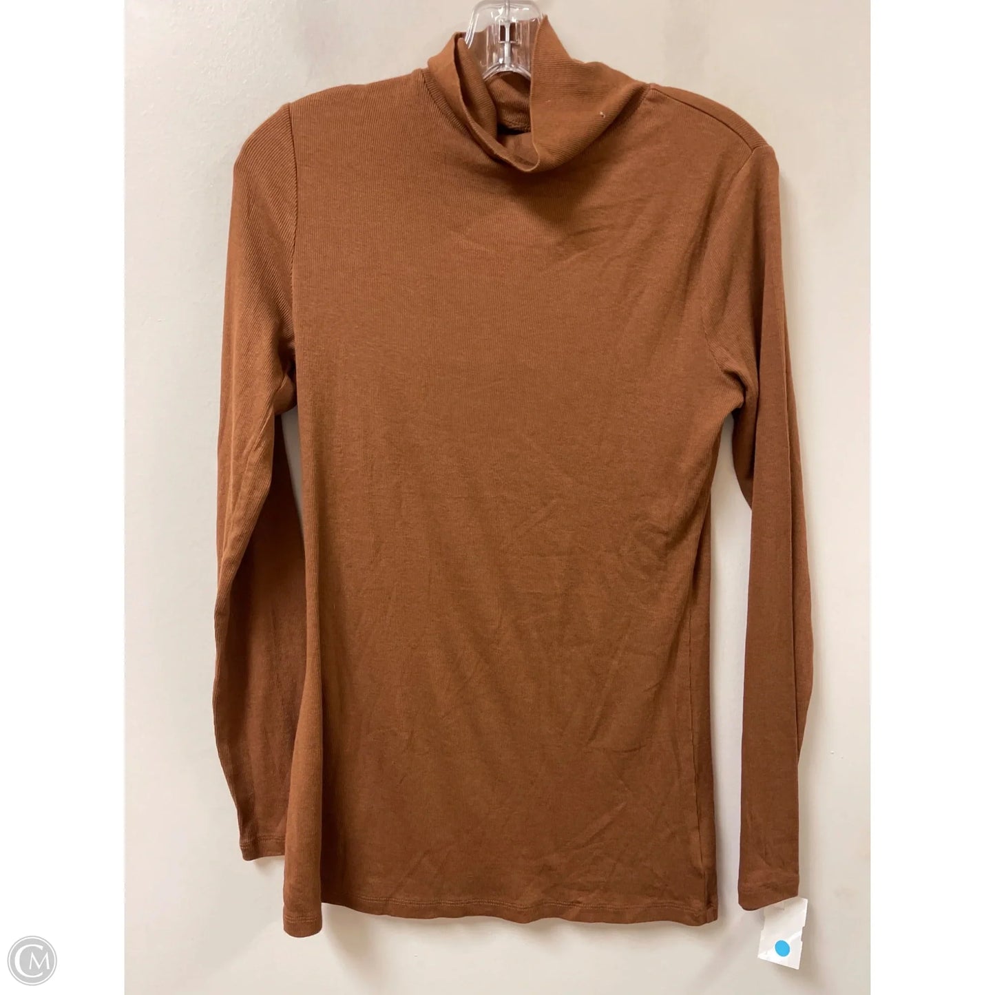 Top Long Sleeve By A New Day In Brown, Size: L
