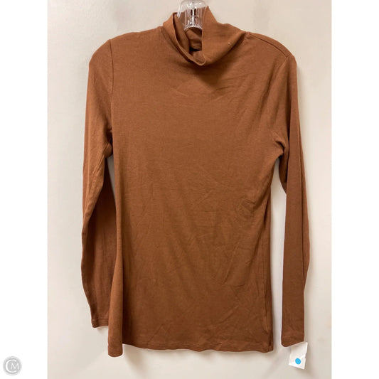 Top Long Sleeve By A New Day In Brown, Size: L