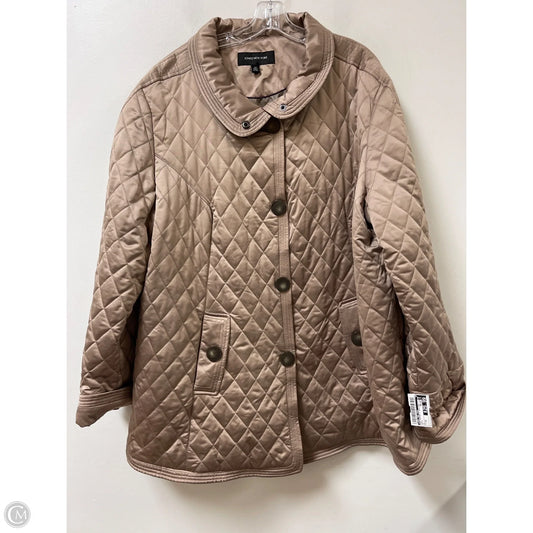 Coat Puffer & Quilted By Jones New York In Brown, Size: 3x