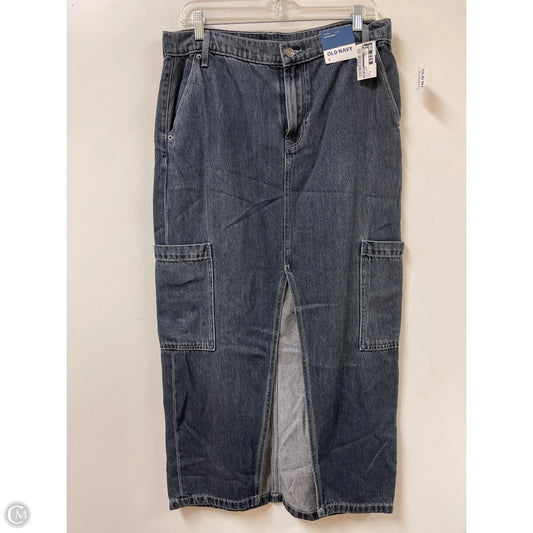 Skirt Maxi By Old Navy In Blue Denim, Size: 8