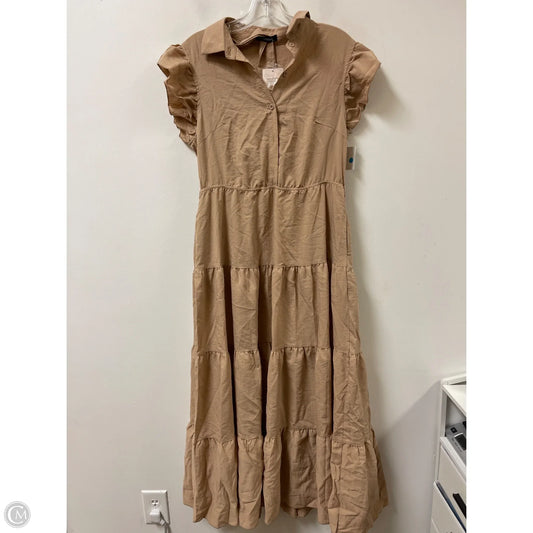 Dress Casual Maxi By Clothes Mentor In Tan, Size: M