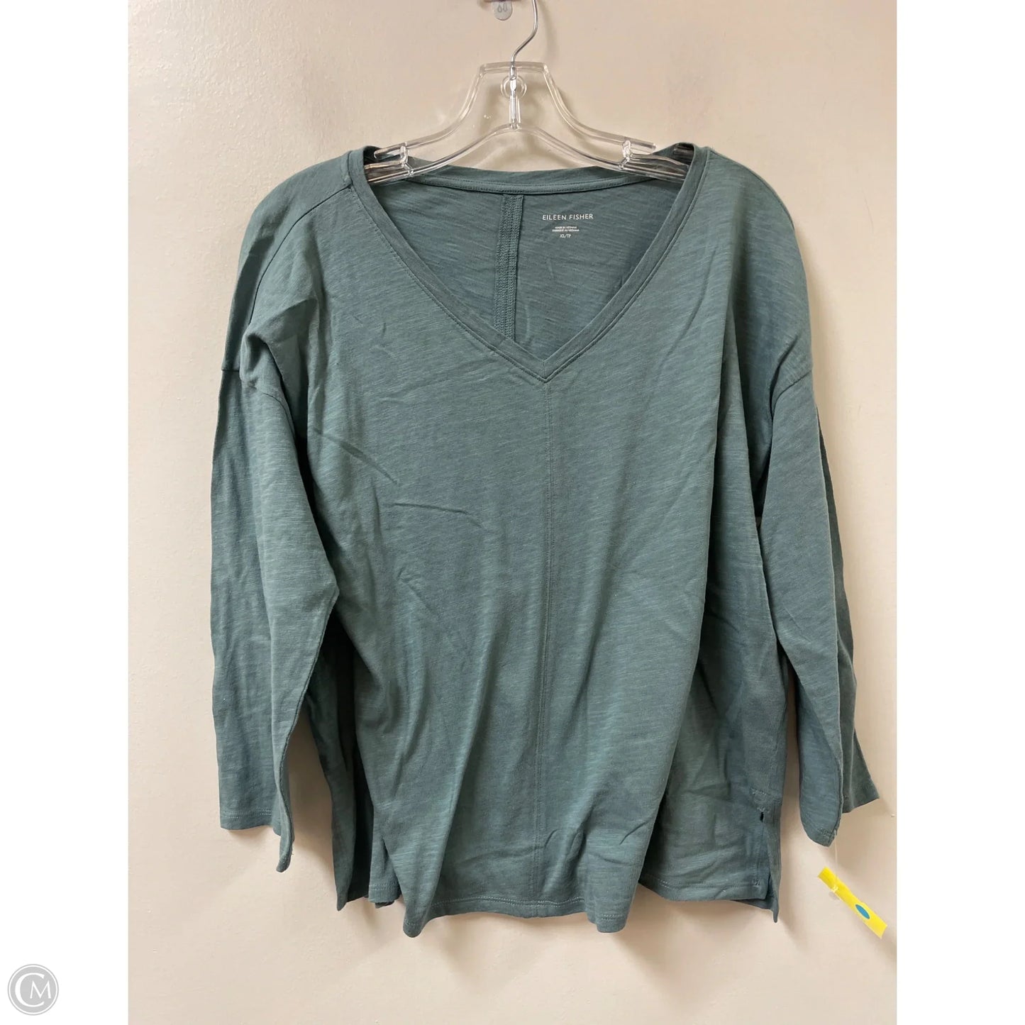Top Long Sleeve By Eileen Fisher In Blue, Size: Xs