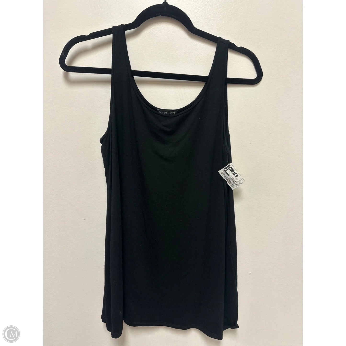 Top Sleeveless By Eileen Fisher In Black, Size: M