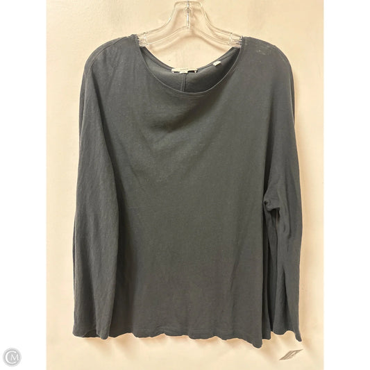Top Long Sleeve By Vince In Black, Size: M