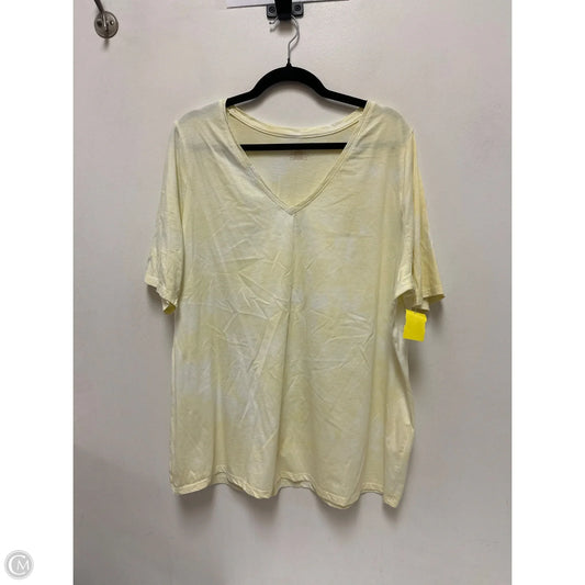 Top Short Sleeve By Lane Bryant In Yellow, Size: 1x