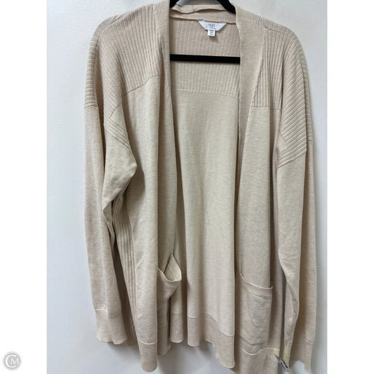 Cardigan By Time And Tru In Tan, Size: 2x