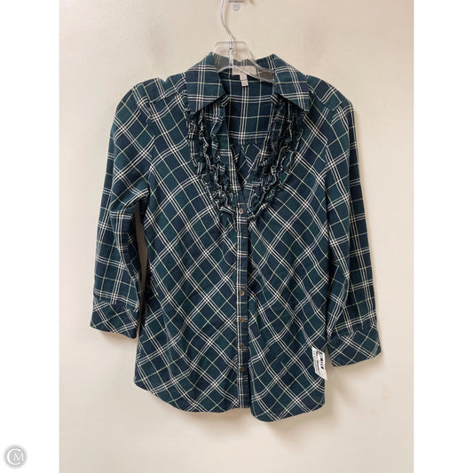 Blouse Long Sleeve By Joie In Green, Size: S