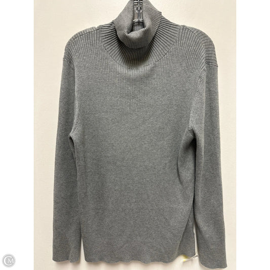 Sweater By Time And Tru In Grey, Size: 1x