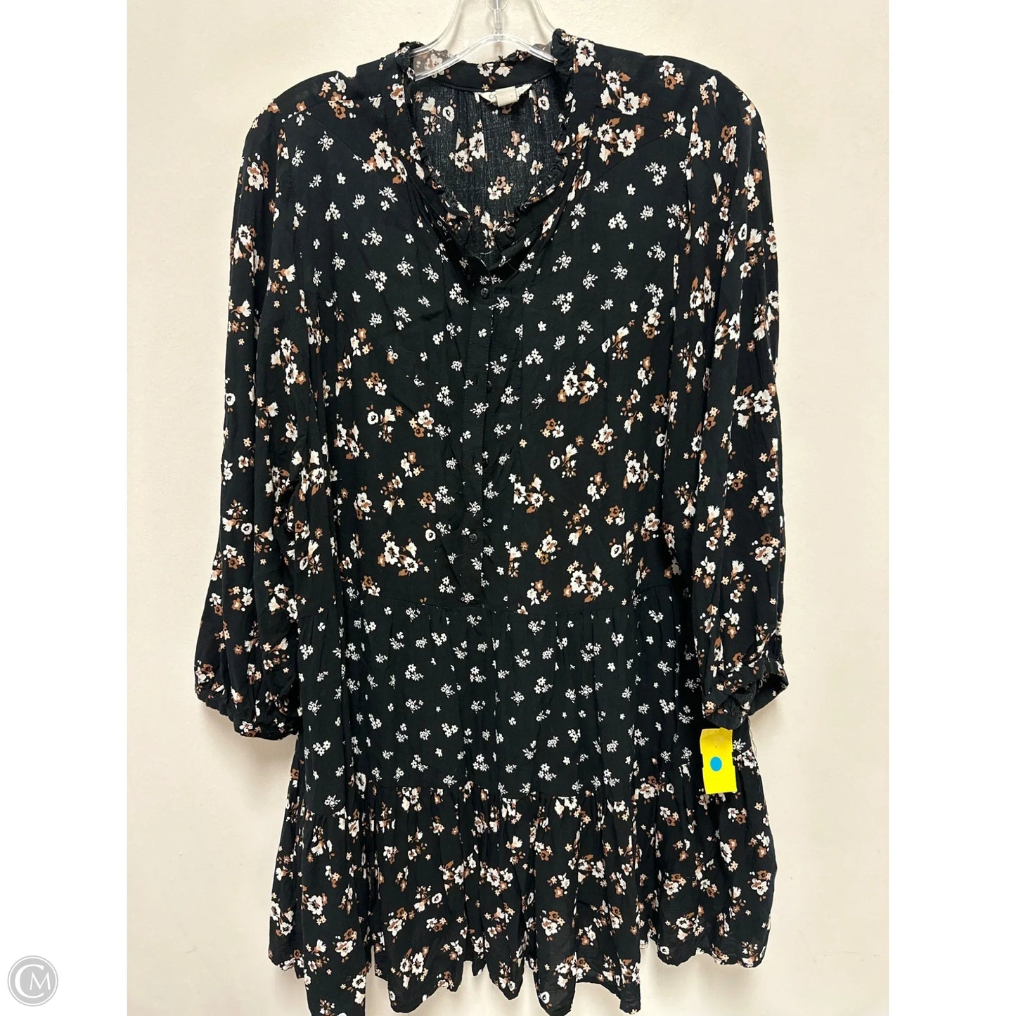 Top Long Sleeve By Cato In Floral Print, Size: 1x