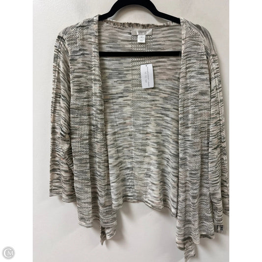 Cardigan By Cj Banks In Grey, Size: Osfm