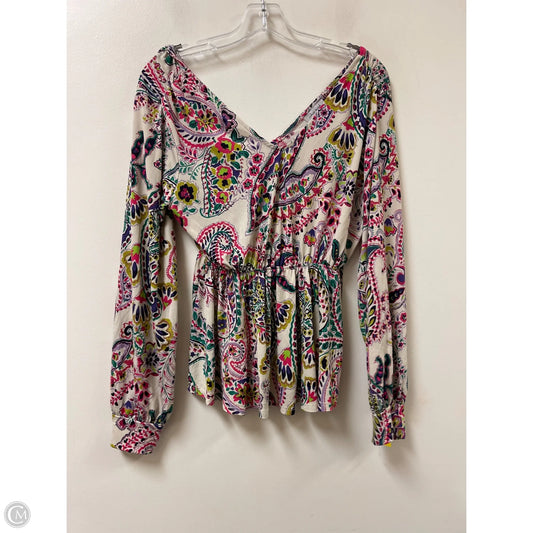 Top Long Sleeve By White Birch In Multi-colored, Size: S