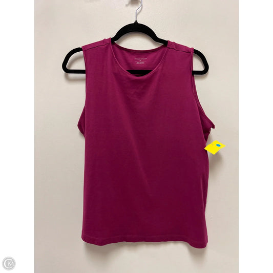 Top Sleeveless By Christopher And Banks In Purple, Size: Xl