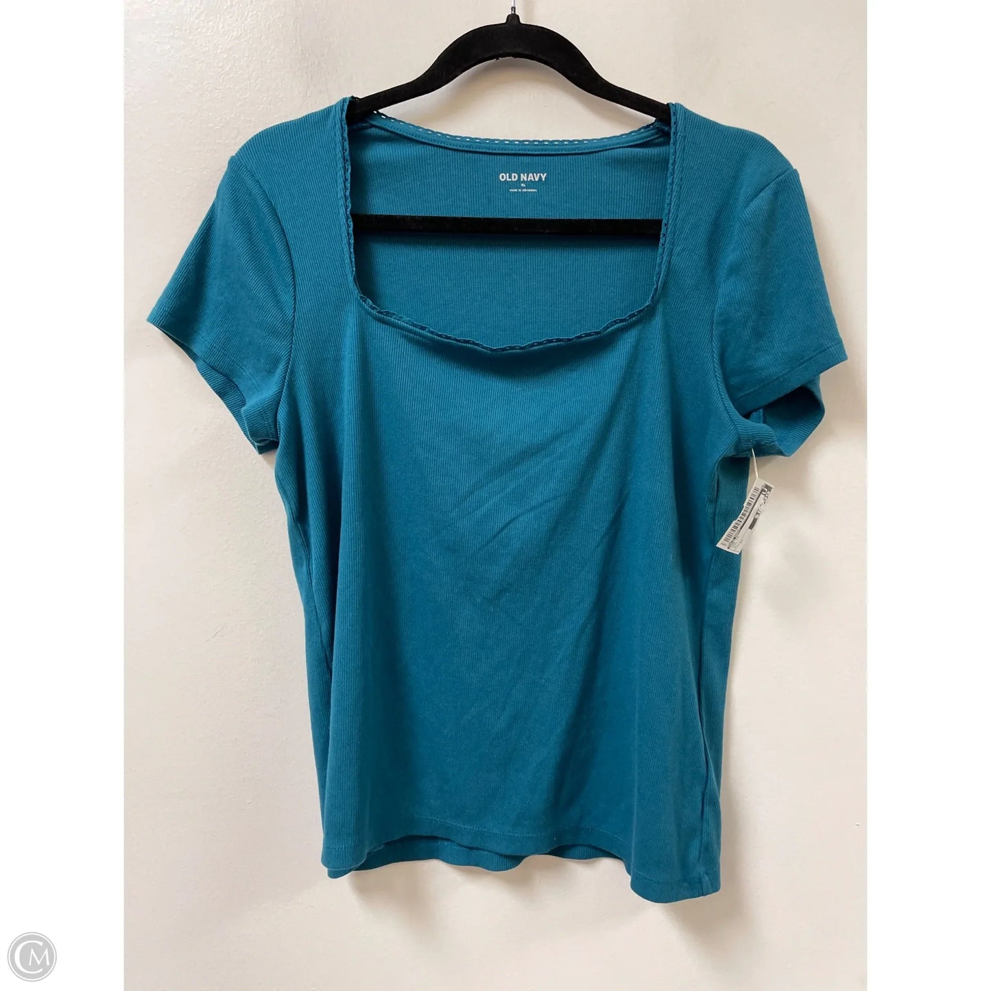 Top Short Sleeve By Old Navy In Teal, Size: Xl