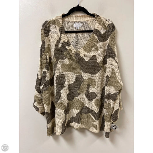 Sweater By Mudpie In Camouflage Print, Size: S