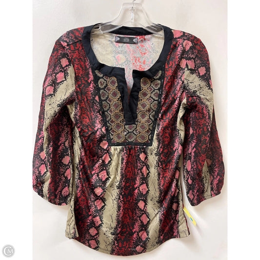 Top Long Sleeve By Luxe In Multi-colored, Size: S