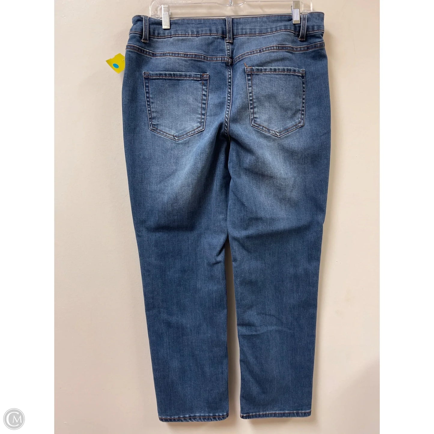 Jeans Straight By Time And Tru In Blue Denim, Size: 12