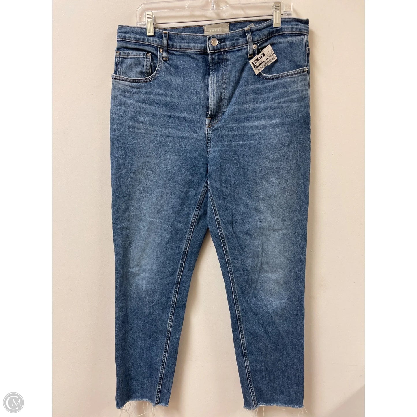 Jeans Straight By Everlane In Blue Denim, Size: 14