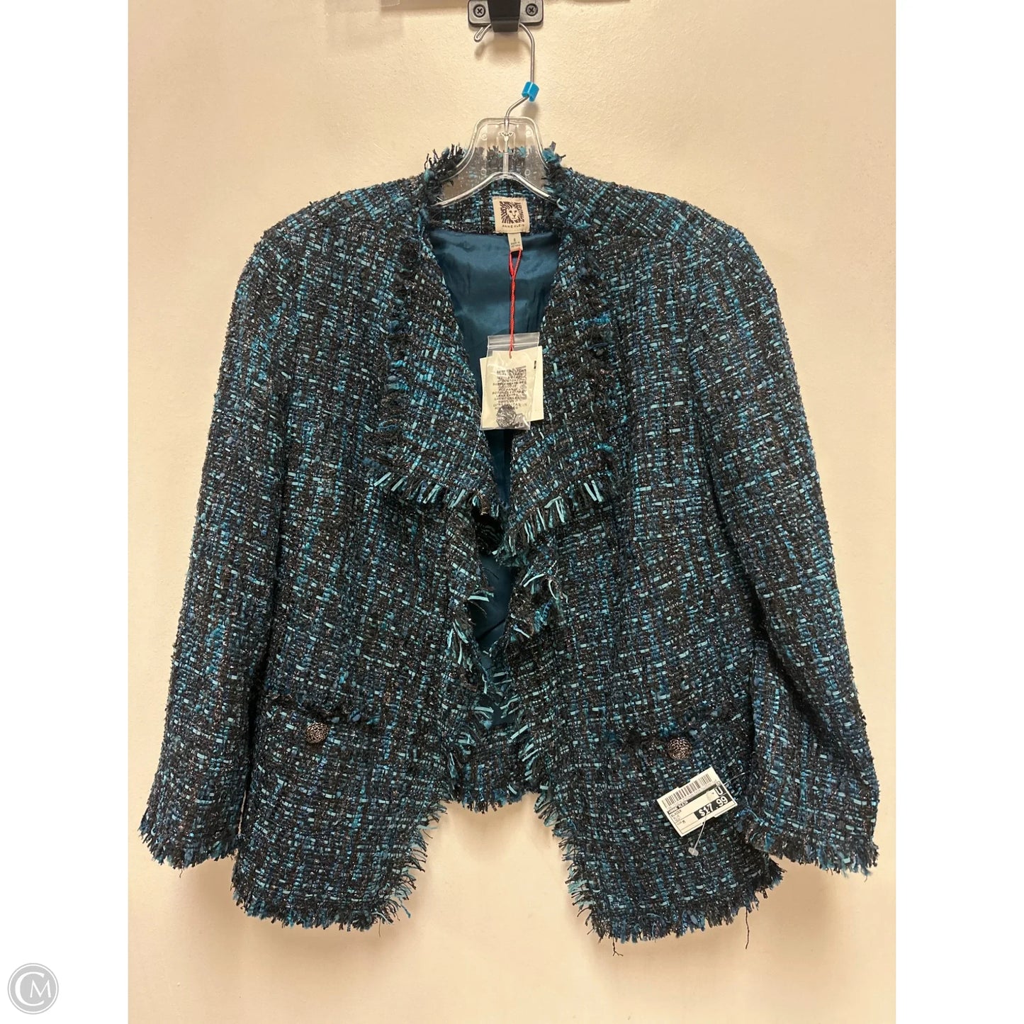 Blazer By Anne Klein In Blue, Size: M