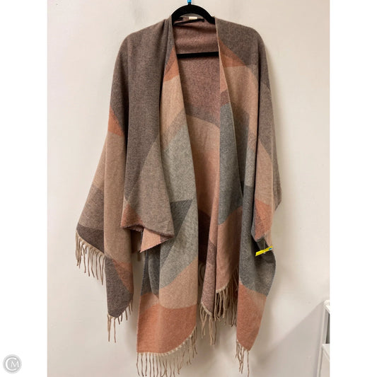 Shawl By Ana In Brown & Cream, Size: Osfm