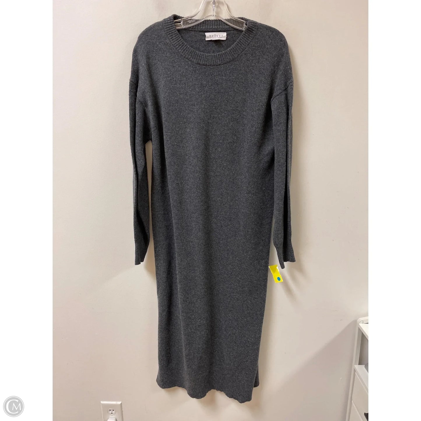 Dress Casual Maxi By Velvet In Grey, Size: S