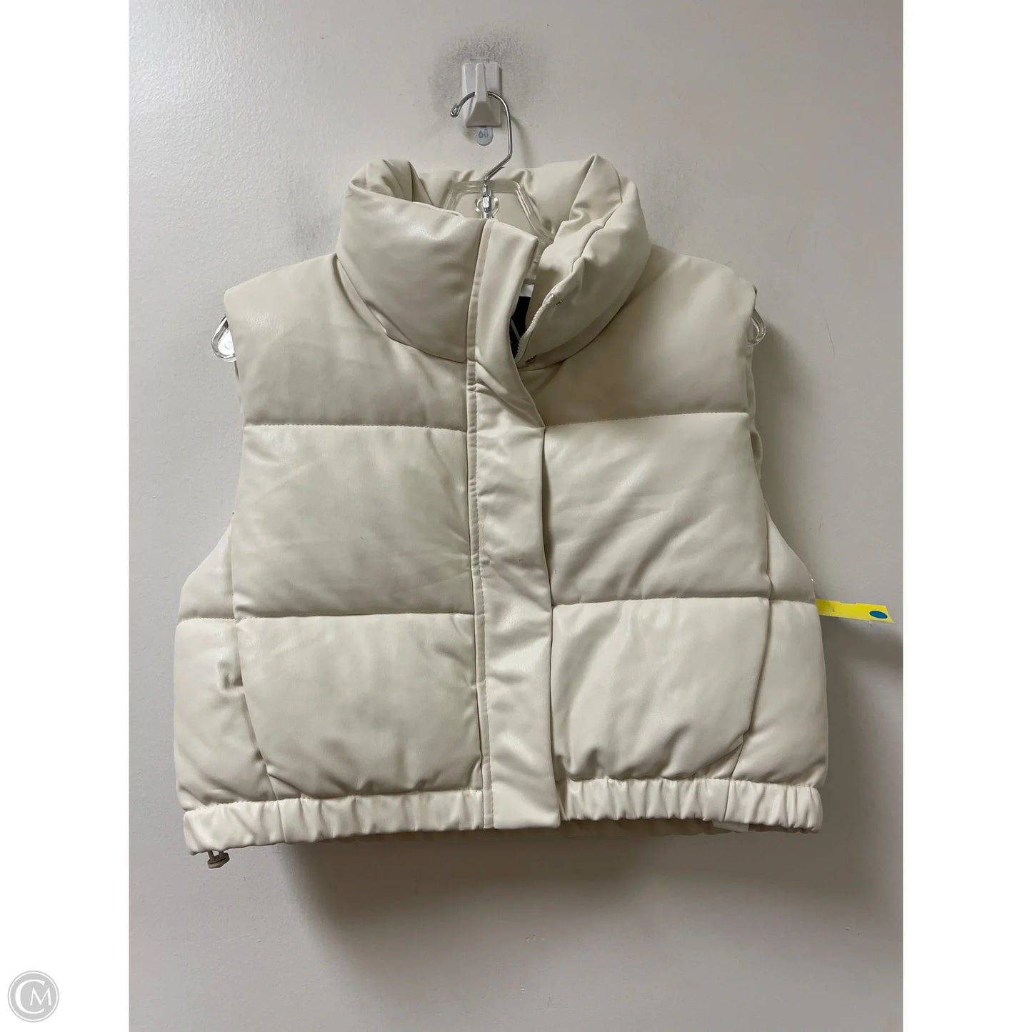 Vest Puffer & Quilted By Zara In Cream, Size: M