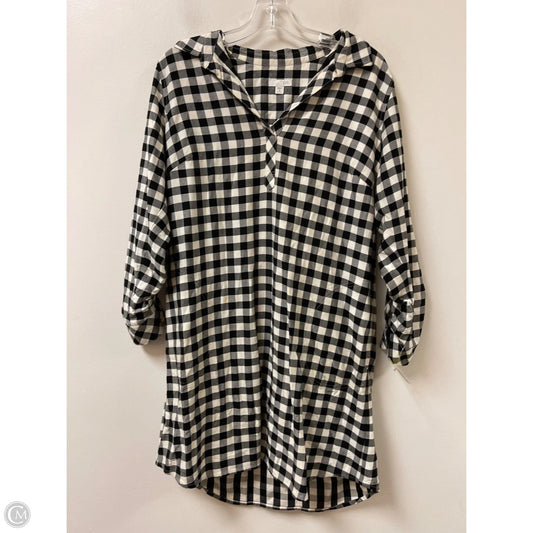 Dress Casual Midi By J. Jill In Black & White, Size: M