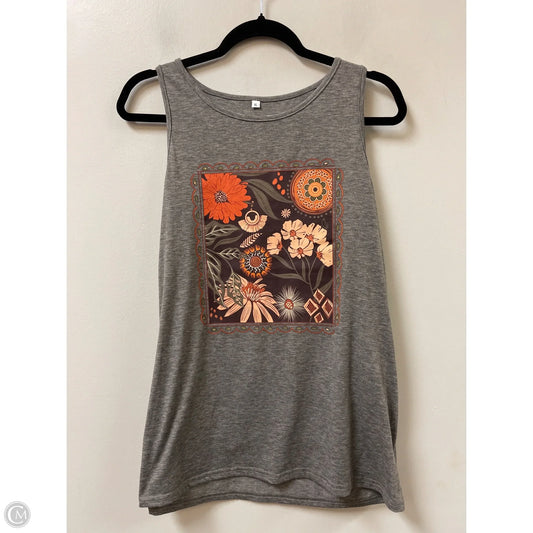 Top Sleeveless By Clothes Mentor In Grey, Size: Xl