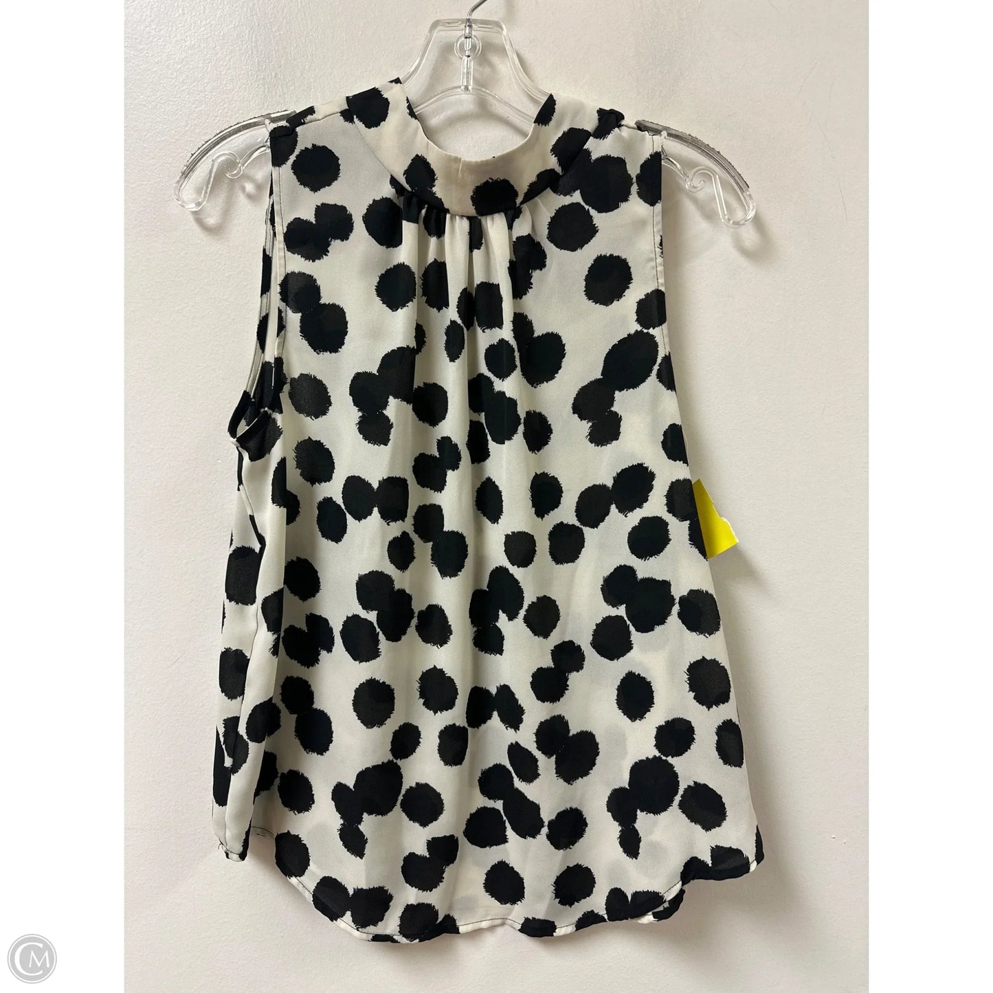 Top Sleeveless By Who What Wear In Polkadot Pattern, Size: M