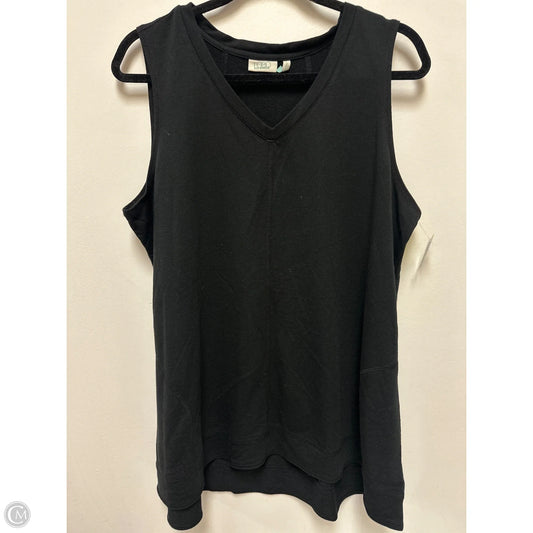Top Sleeveless By Logo In Black, Size: L