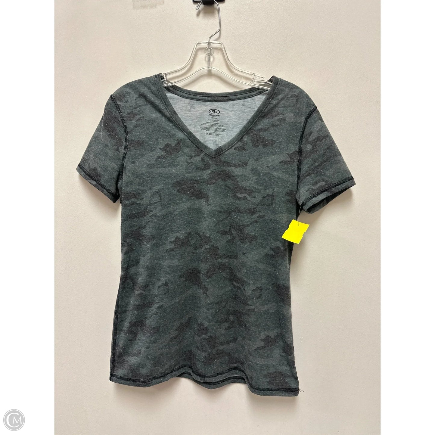 Athletic Top Short Sleeve By Athletic Works In Camouflage Print, Size: S