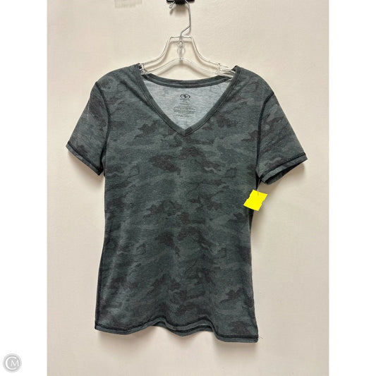 Athletic Top Short Sleeve By Athletic Works In Camouflage Print, Size: S