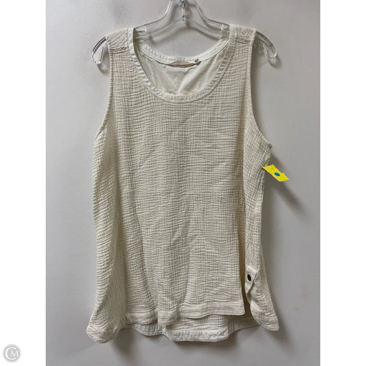 Top Sleeveless By Soft Surroundings In Cream, Size: Xl