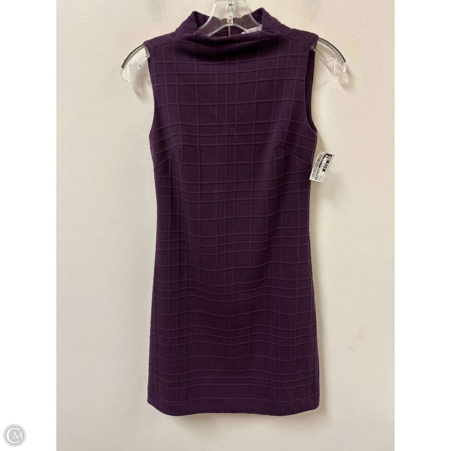 Dress Casual Midi By Calvin Klein In Purple, Size: Xs