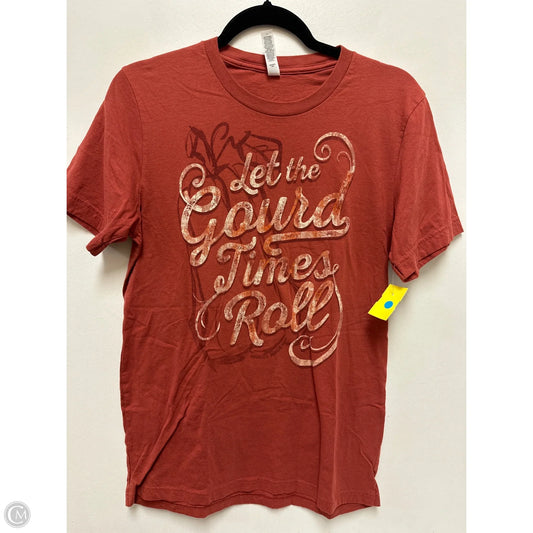 Top Short Sleeve By Clothes Mentor In Orange, Size: M