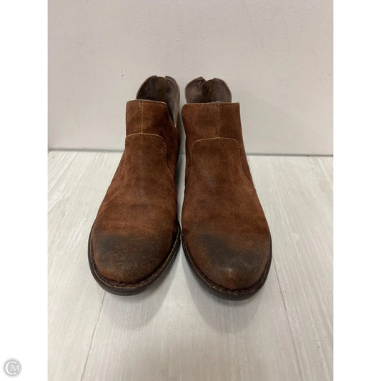 Boots Ankle Flats By Born In Brown, Size: 9
