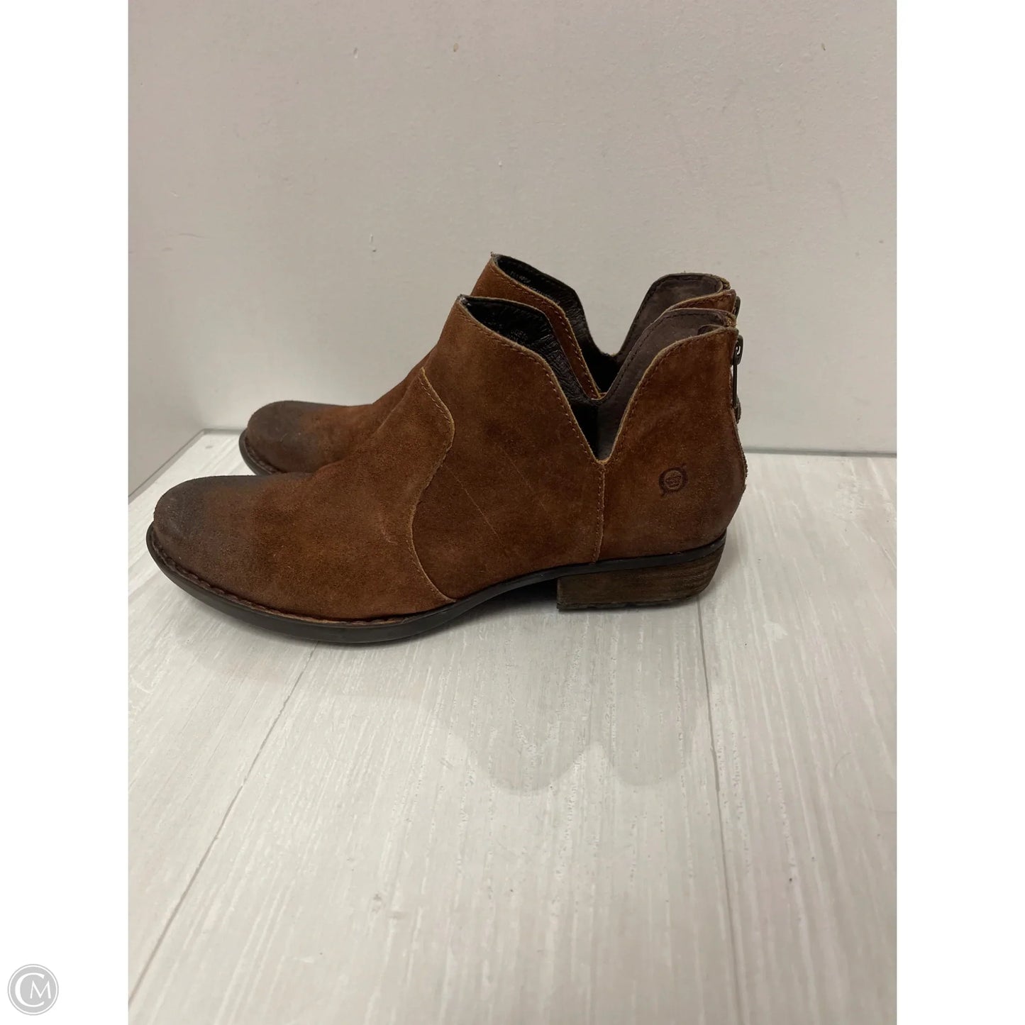 Boots Ankle Flats By Born In Brown, Size: 9