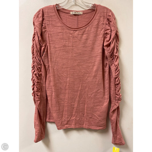 Top Long Sleeve By We The Free In Pink, Size: M