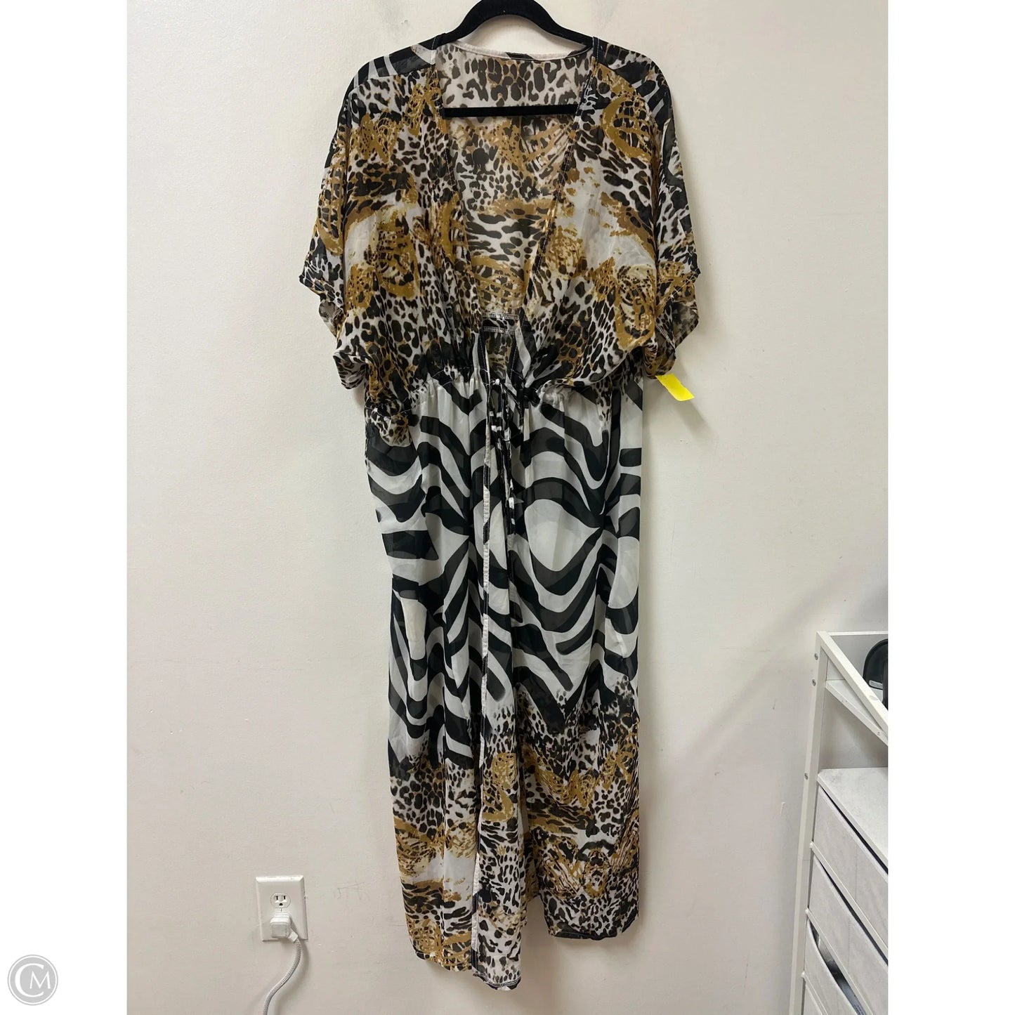 Kimono By Clothes Mentor In Animal Print, Size: Osfm