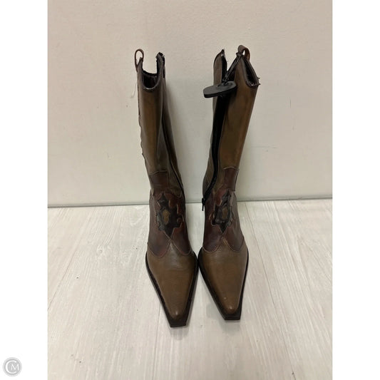Boots Western By Clothes Mentor In Brown, Size: 7.5