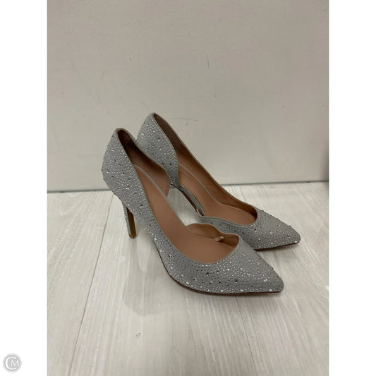 Shoes Heels Stiletto By Bcbgeneration In Silver, Size: 8.5