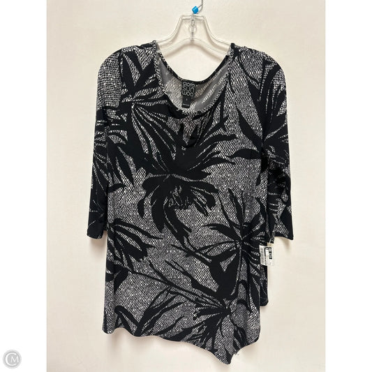 Top Long Sleeve By Clara Sun Woo In Black & White, Size: S