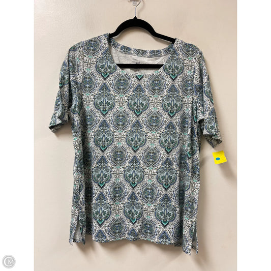 Top Short Sleeve By J. Jill In Green, Size: Lp