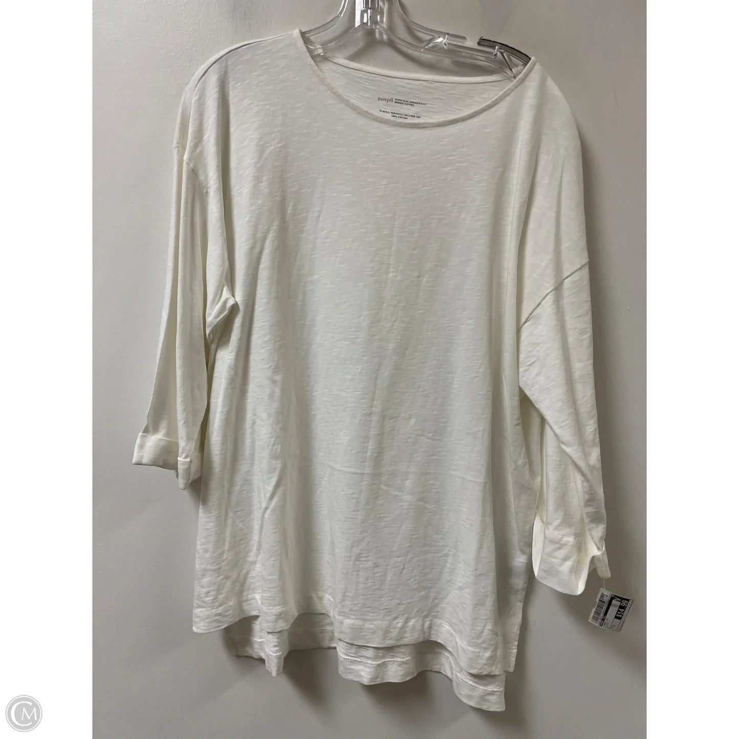 Tunic Long Sleeve By Pure Jill In White, Size: S