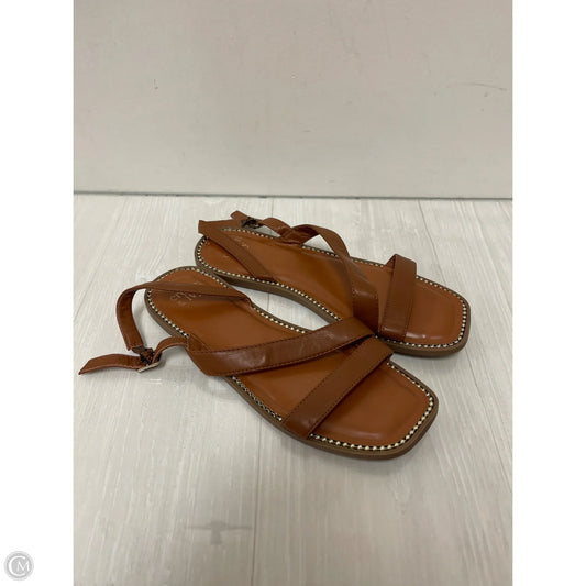 Sandals Flats By Crown And Ivy In Brown, Size: 10