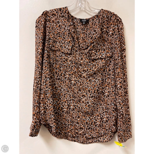 Top Long Sleeve By Jones New York In Orange, Size: M