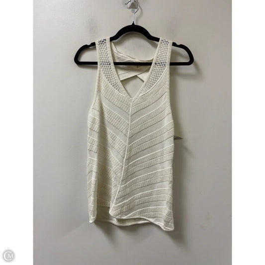 Top Sleeveless By Moth In Cream, Size: M