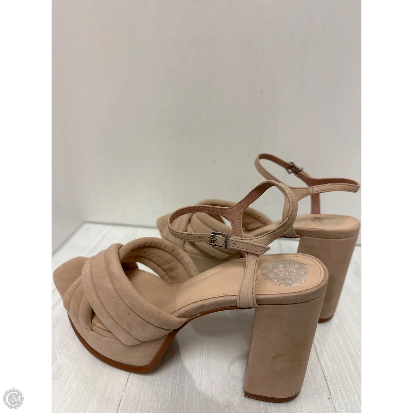 Shoes Heels Block By Vince Camuto In Cream, Size: 10