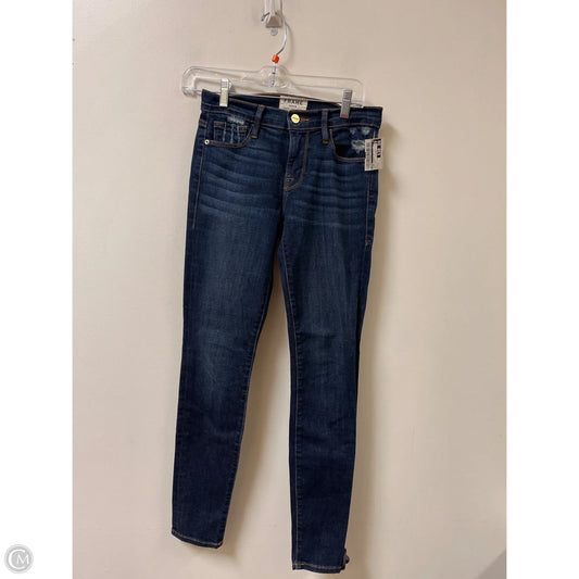 Jeans Skinny By Frame In Blue Denim, Size: 2